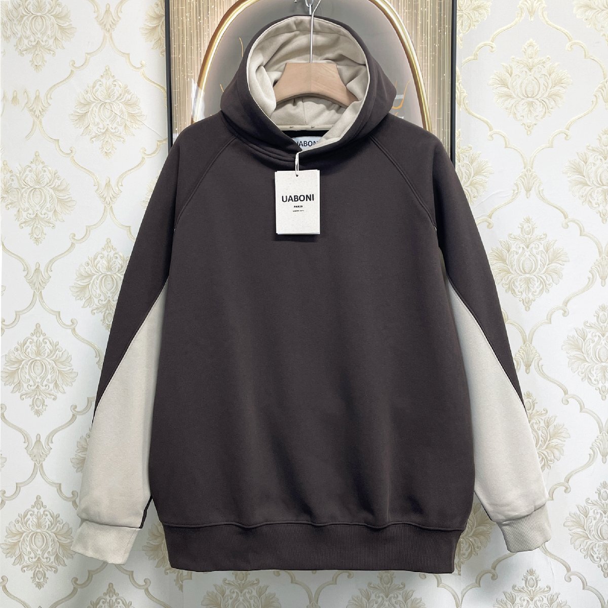  sheets number limitation EU made & regular price 5 ten thousand *UABONI*Paris* Parker *yuaboni* Paris departure * piece . reverse side nappy protection against cold sweat sweatshirt pull over everyday put on XL/50