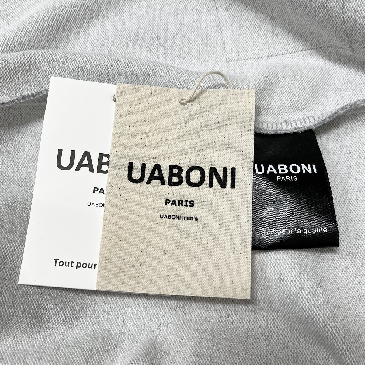 ★★個性EU製＆定価4万◆UABONI*Paris*トレーナー*ユアボニ*パリ発◆米国産コットン100％ ソフト カシューナッツ柄 ict プルオーバー 2XL_画像9