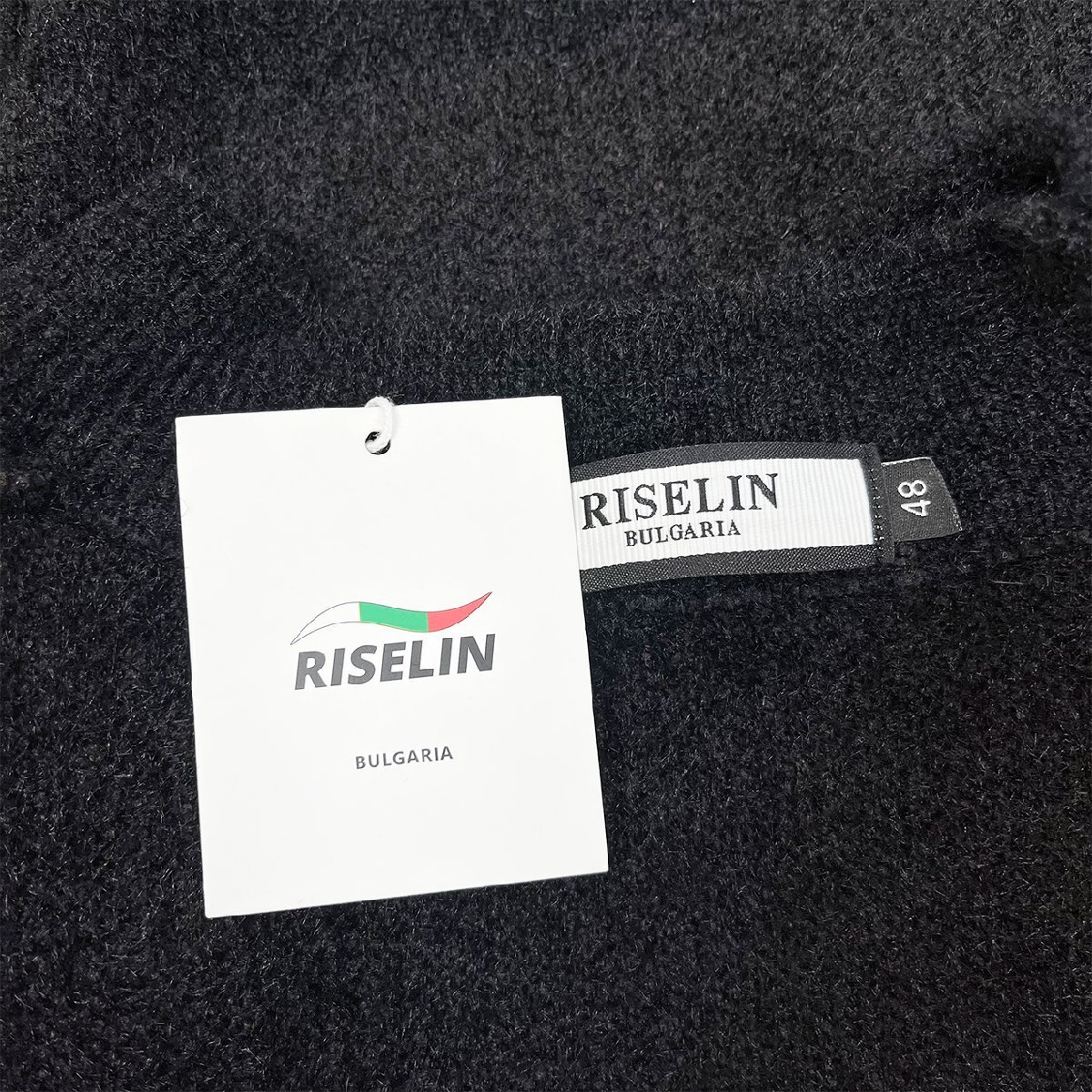 上級ヨーロッパ製※定価5万◆ブルガリア発※RISELIN セーター カシミヤ/ミンク混 ニット 英字 防寒 カジュアル リラックス 定番 2XL/52_画像9