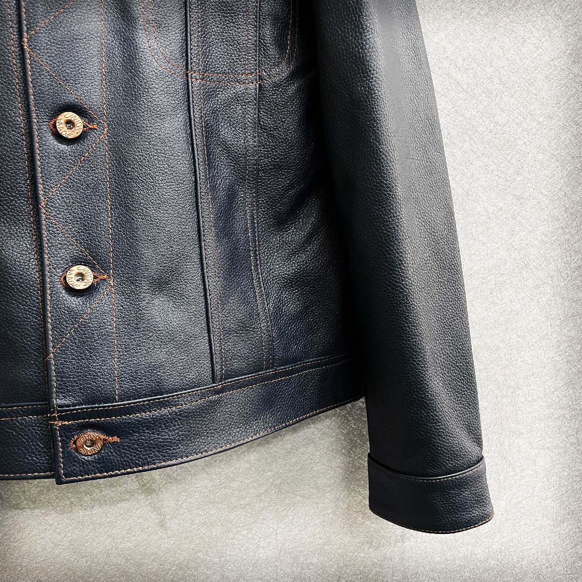  piece .* leather jacket regular price 15 ten thousand *Emmauela* Italy * milano departure * high quality cow leather rare leather jacket Rider's motorcycle L/48 size 