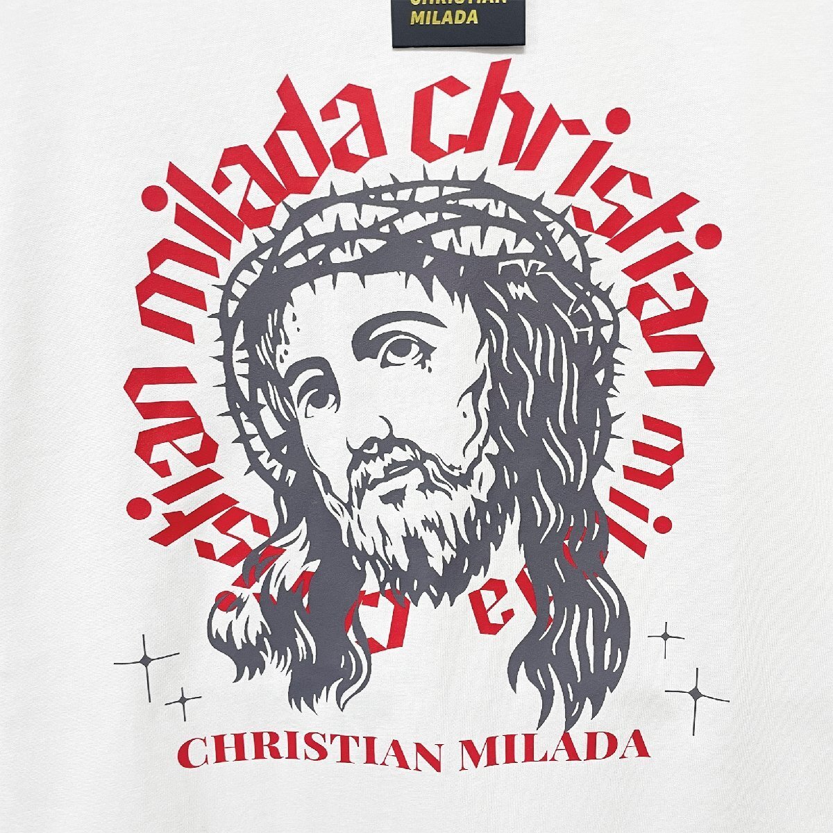 定価2万★christian milada・ミラノ発・半袖Tシャツ★上級 コットン100％ 速乾 通気 スウェット アメカジ カッコイイ スタイリッシュ 2XLの画像3