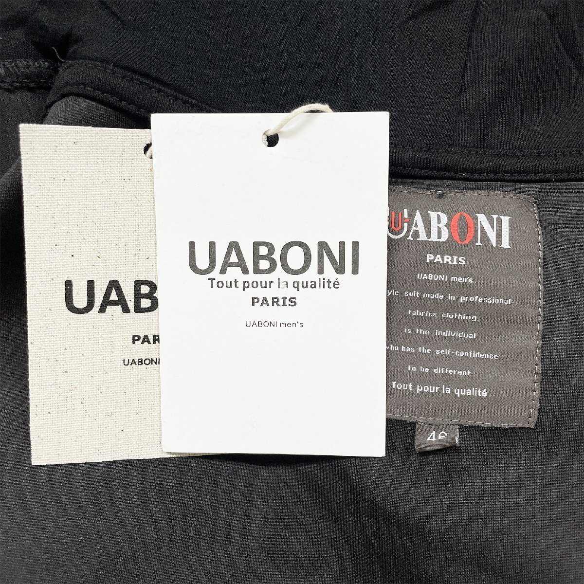 定番EU製＆定価4万◆UABONI*Paris*パーカー*ユアボニ*パリ発◆コットン100％ ソフト 個性 プルオーバー カジュアル 男女兼用 秋冬 2XL/52_画像7