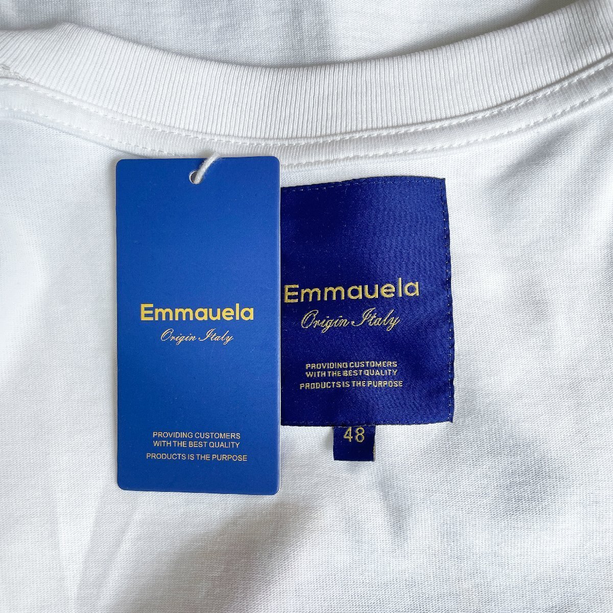 個性・半袖Tシャツ 定価2万◆Emmauela・イタリア・ミラノ発◆米国綿 快適 薄手 モノグラム おしゃれ ベアブリック/Bearbrick L/48サイズ_画像8