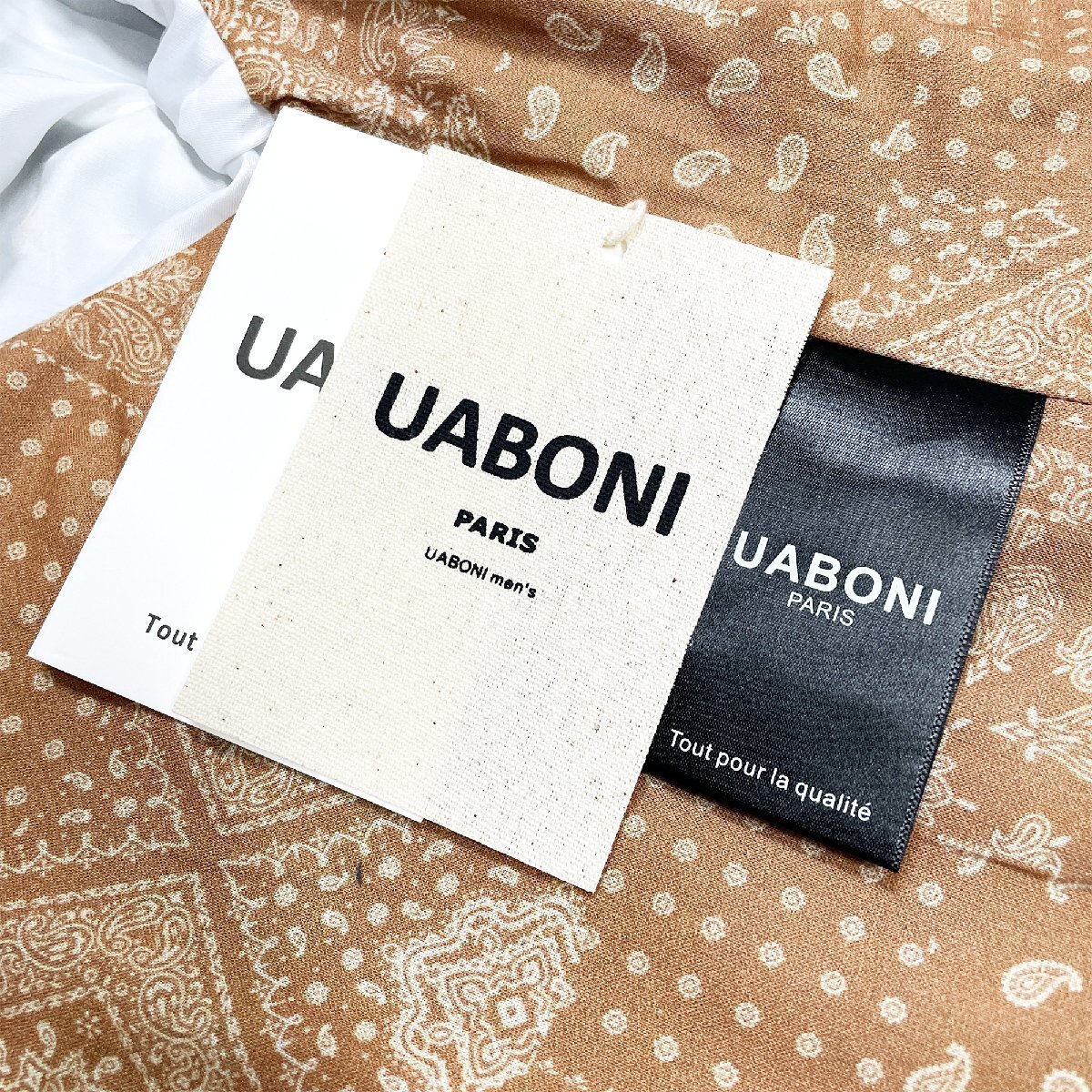 ★★上級EU製＆定価5万◆UABONI*Paris*ジャケット*ユアボニ*パリ発◆上質 洗練 細身 薄手 防風 無地 アウター カジュアル 通勤 通学 M/46_画像10