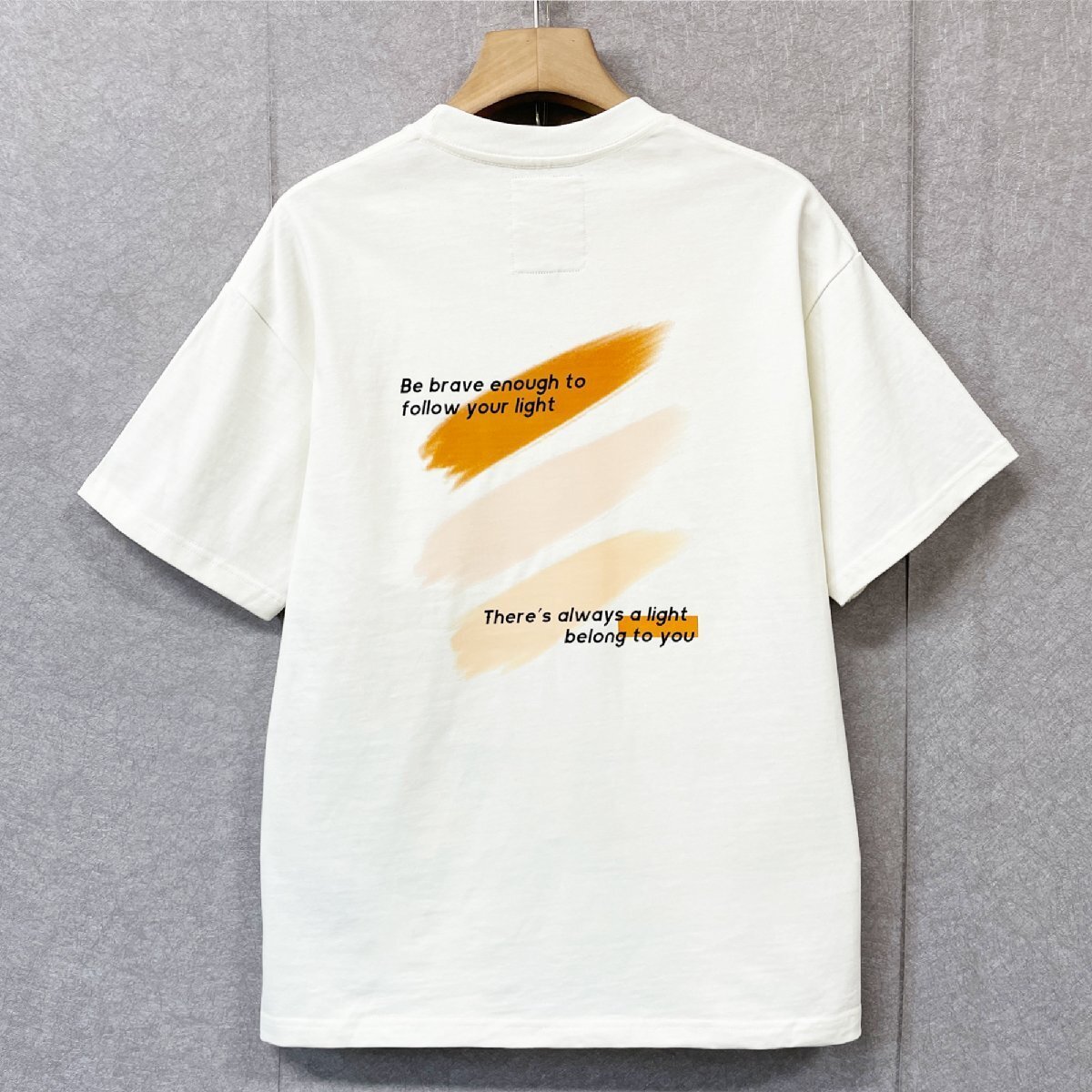 個性・半袖Tシャツ 定価2万◆Emmauela・イタリア・ミラノ発◆コットン100％ 高級 薄手 通気 吸汗速乾 スウェット アメカジ 日常 L/48_画像1