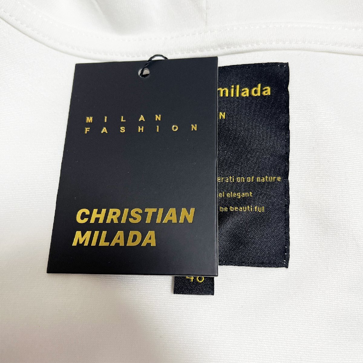 定価4万★christian milada・ミラノ発・パーカー★コットン100％ ナチュラル ソフト ゆったり スウェット カットソー 可愛い XL/50サイズ_画像8