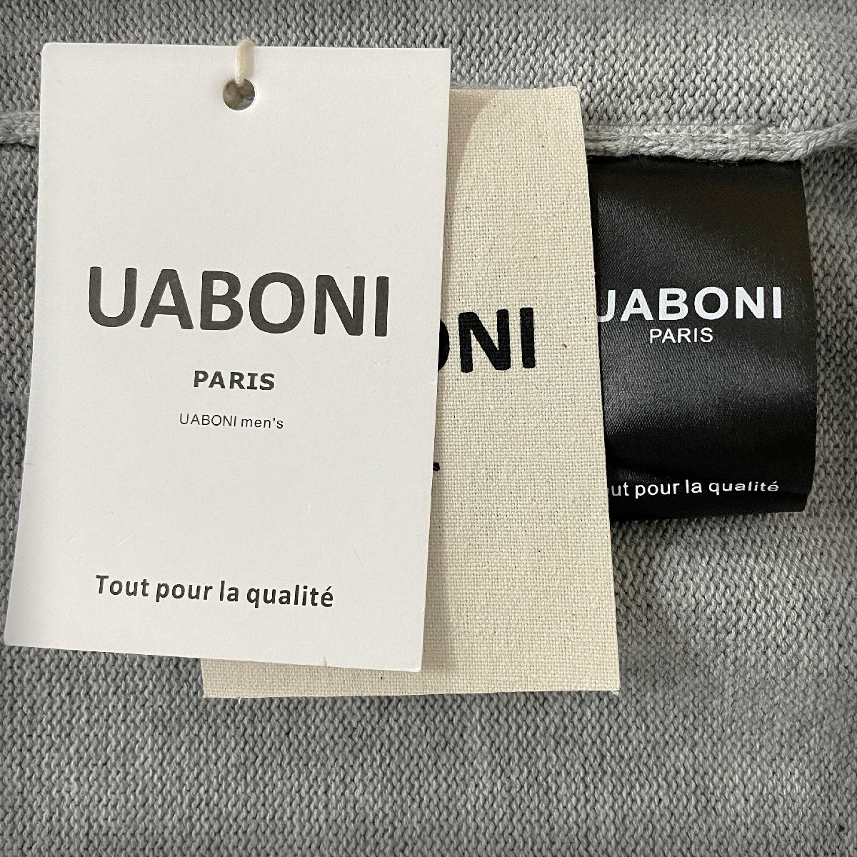 ★★上質EU製＆定価4万◆UABONI*Paris*セーター*ユアボニ*パリ発◆高級ウール 秋冬・新作 ナンバリング グラフィティ ニット カジュアル2XL_画像8