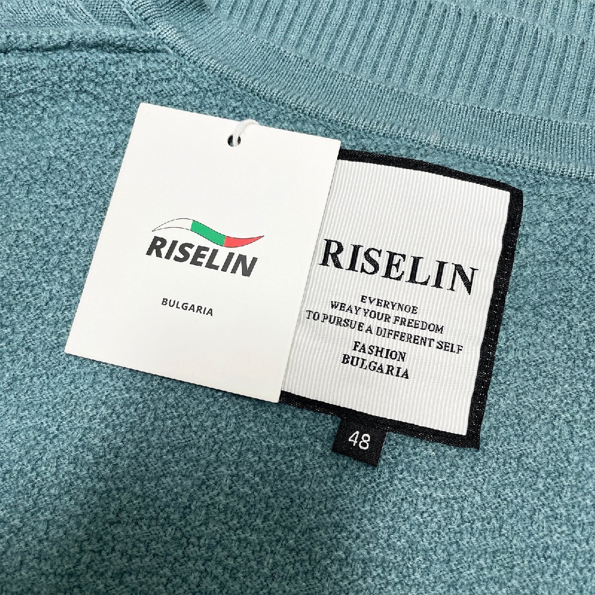  standard Europe made * regular price 5 ten thousand * BVLGARY a departure *RISELIN sweater on goods wool . protection against cold soft comfortable knitted tops beautiful lady's XL/50