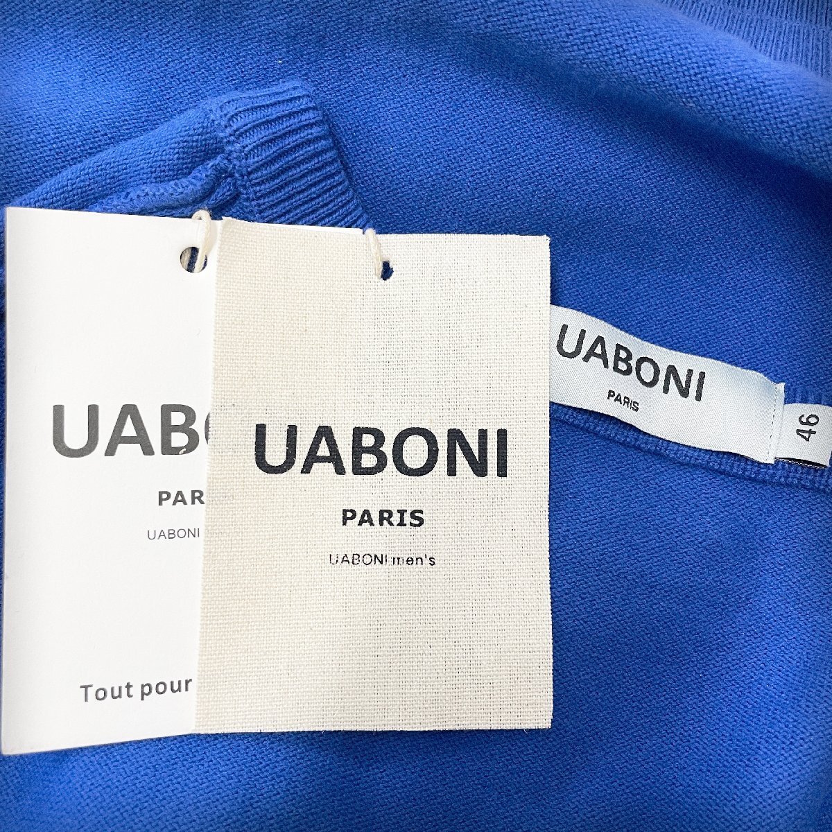 一枚限定EU製＆定価4万◆UABONI*Paris*セーター*ユアボニ*パリ発◆高品質ウール 防寒 個性 ニット プルオーバー 男女兼用 カジュアル M/46_画像8