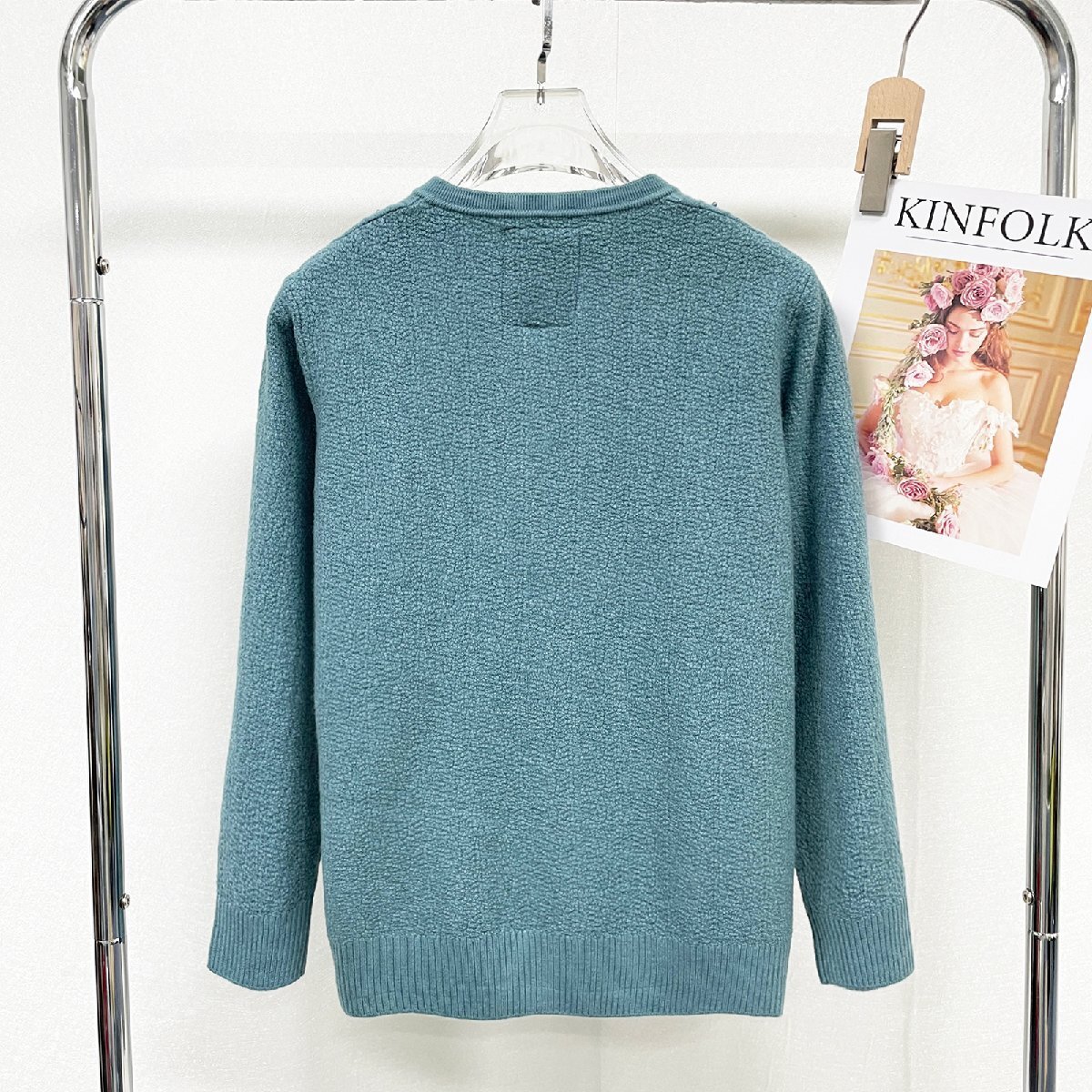  standard Europe made * regular price 5 ten thousand * BVLGARY a departure *RISELIN sweater on goods wool . protection against cold soft comfortable knitted tops beautiful lady's XL/50