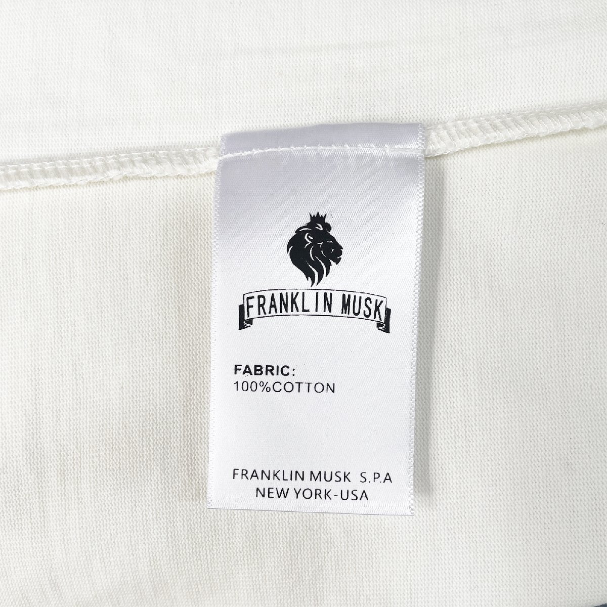 個性 定価2万 FRANKLIN MUSK・アメリカ・ニューヨーク発 半袖Tシャツ コットン100％ 快適 可愛い 通気 スウェット ユニセックス サイズ1_画像9