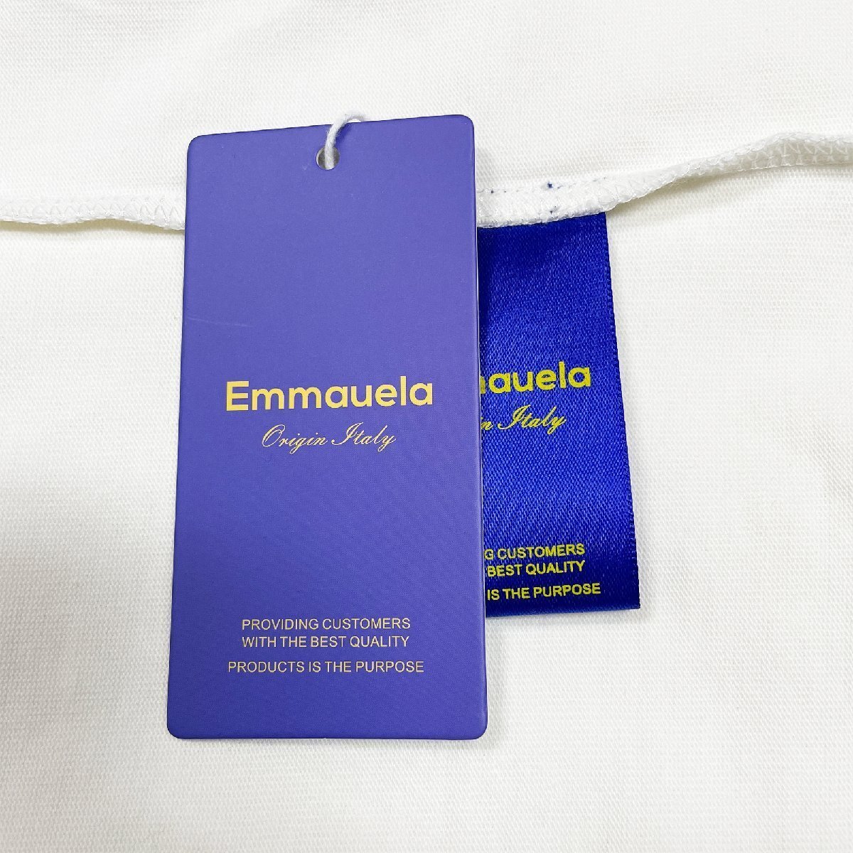 個性・半袖Tシャツ 定価2万◆Emmauela・イタリア・ミラノ発◆コットン100％ 高級 薄手 通気 吸汗速乾 スウェット アメカジ 日常 XL/50_画像9