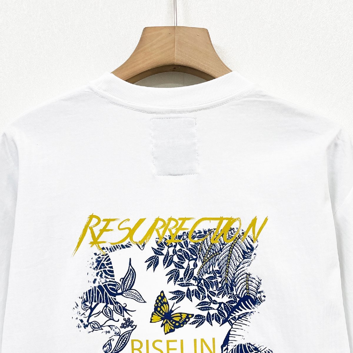 最上級ヨーロッパ製※定価2万◆ブルガリア発※RISELIN 半袖Tシャツ 上品 通気 薄手 イラスト カットソー スウェット レトロ 男女兼用 XL/50_画像4