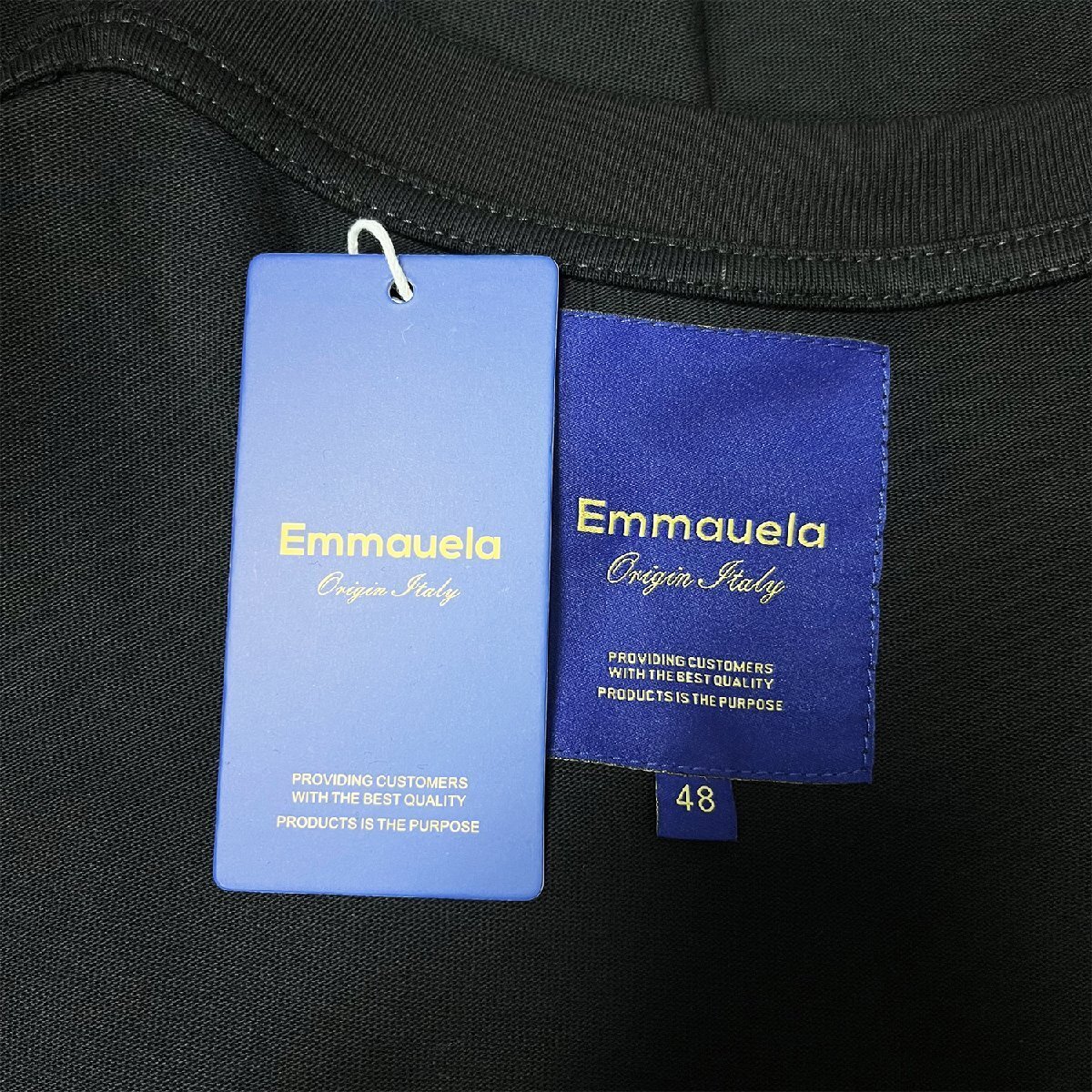 高級・半袖Tシャツ 定価2万◆Emmauela・イタリア・ミラノ発◆上品 吸汗 快適 ロボット 遊び心 手描き風 トップス カジュアル 2XL/52サイズ_画像8