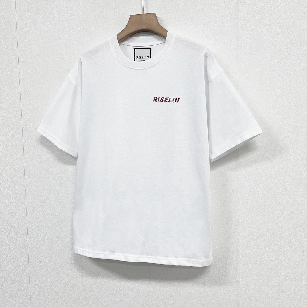 上品ヨーロッパ製※定価2万◆ブルガリア発※RISELIN 半袖Tシャツ 上質 薄手 通気 プリント 遊び心 トップス カットソー 個性 夏服 XL/50_画像10