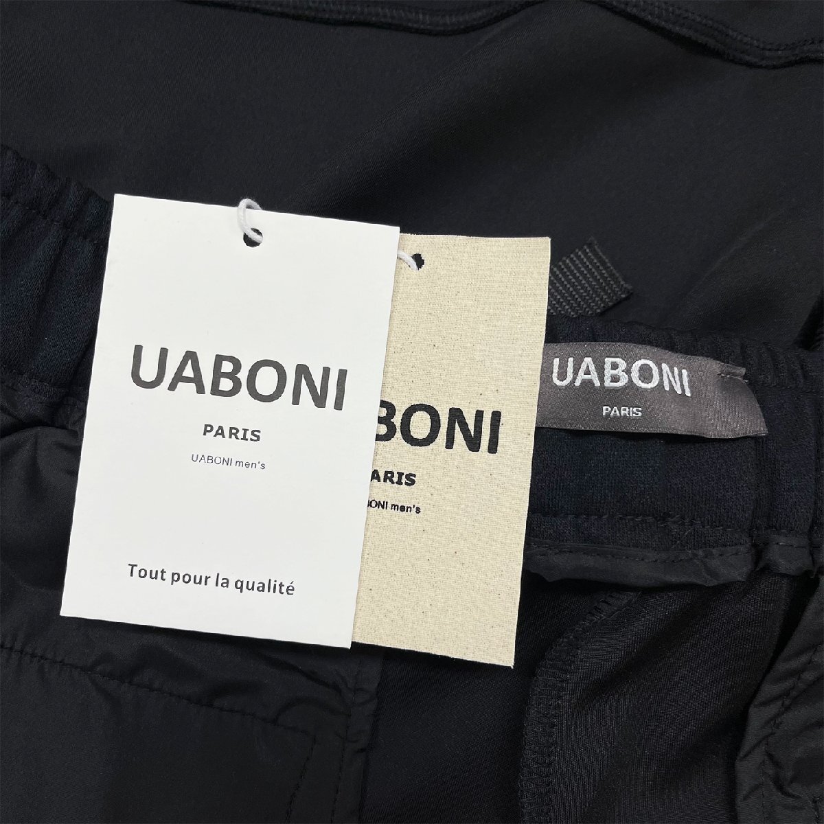 定番EU製＆定価5万◆UABONI*Paris*スウェットパンツ*ユアボニ*パリ発◆上質コットン 吸汗 快適 ストレッチ性 無地 チノパン スポーツ 2XL_画像7