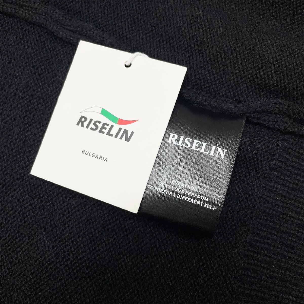 最高級ヨーロッパ製※定価5万◆ブルガリア発※RISELIN カーディガン 上品 ウール混 保温 快適 刺 可愛い ニット 遊び心 レディース L/48_画像10