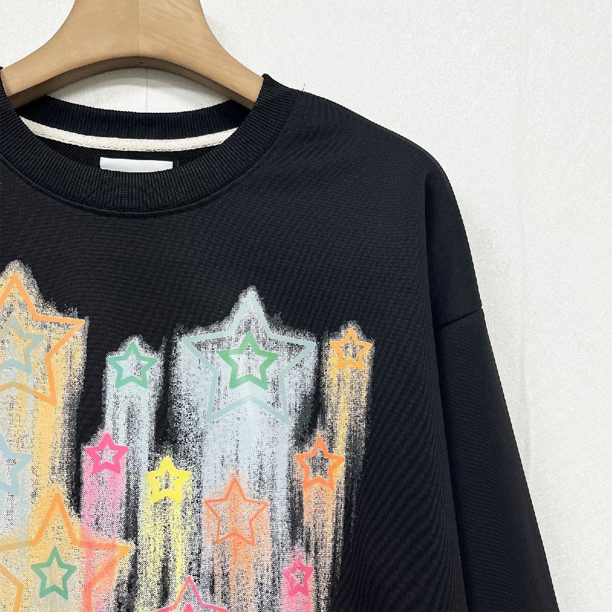  piece . Europe made * regular price 4 ten thousand * BVLGARY a departure *RISELIN sweatshirt on goods comfortable ventilation colorful star pattern tops sweat leisure spring summer L/48