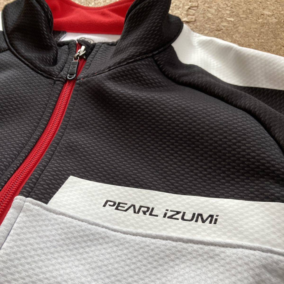 パールイズミ PEARL IZUMI サイクルウェア サイクリングシャツ サイクルジャージ WINDBREAK 長袖 3Lサイズ 黒 メンズサイクルジャケット 