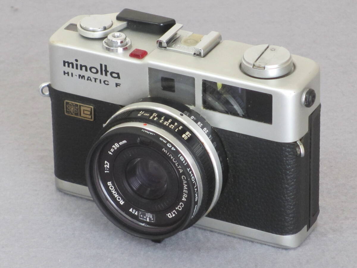 【中古】銀塩フィルムカメラ　ミノルタ MINOLTA 　ハイマチックＦ HI-MATIC F_画像1
