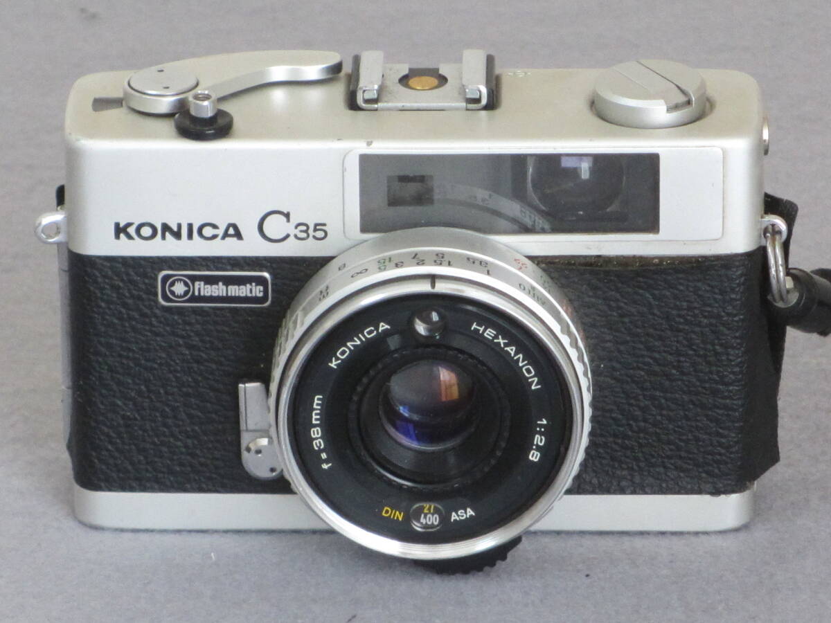 【返品不可・中古】銀塩フィルムカメラ　コニカ　KONICA C35_画像3