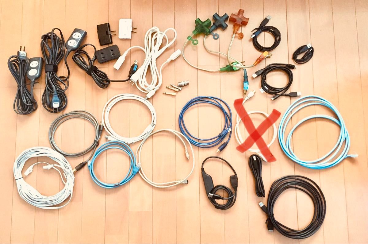 ケーブル35本セット LAN、プレステ、AV、RCA変換、ステレオミニプラグ等