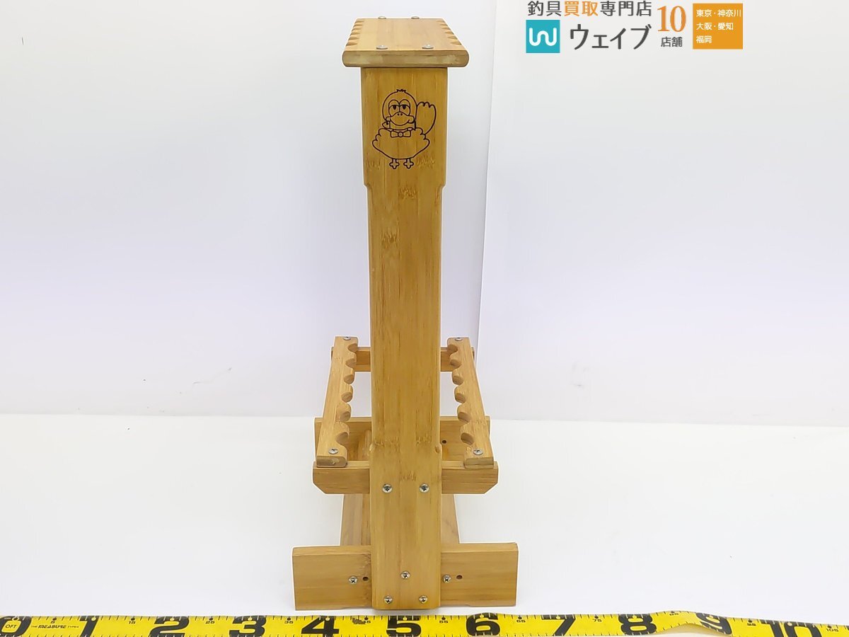 【東京都杉並区 店舗渡し限定 Undeliverable】木製 ロッドスタンド 12本用 計2点の画像3