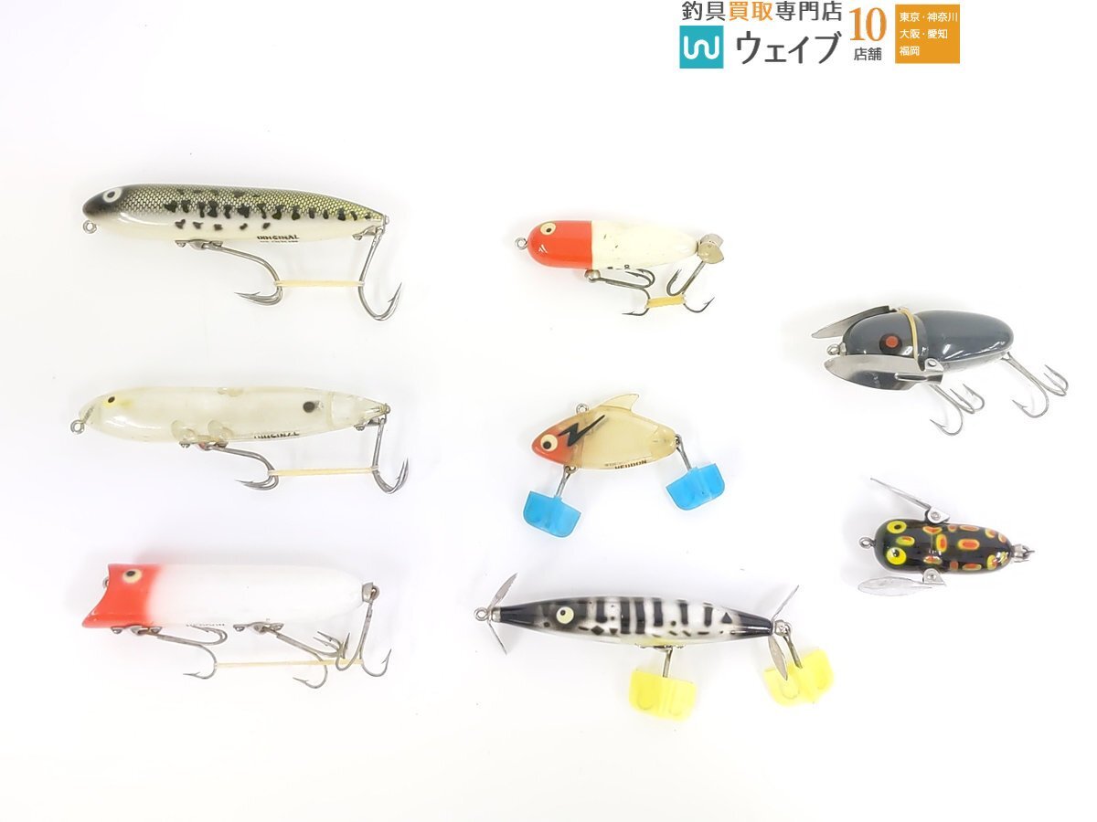 オールド ヘドン HEDDON ラッキー13 縦割れ 吹き目 RH・スウェイバック ザラスプーク 縦割れ 吹き目 クリア 等 8点の画像1