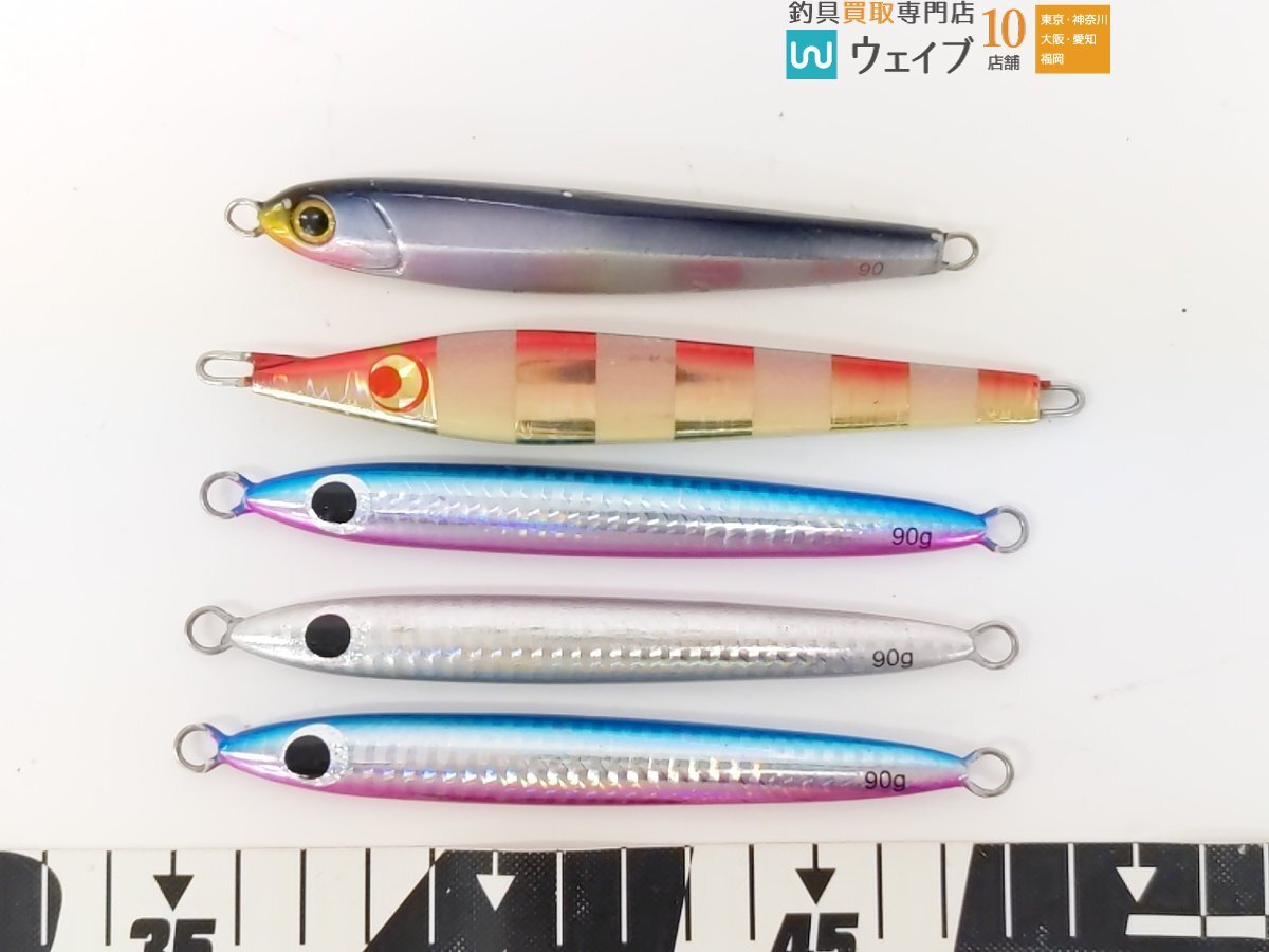 メジャークラフト ジグパラジェット 40g・ダイワ ファントム II 28g ・ダイワ サムライジグ 30g 等計40個中古 ジグ セットの画像3