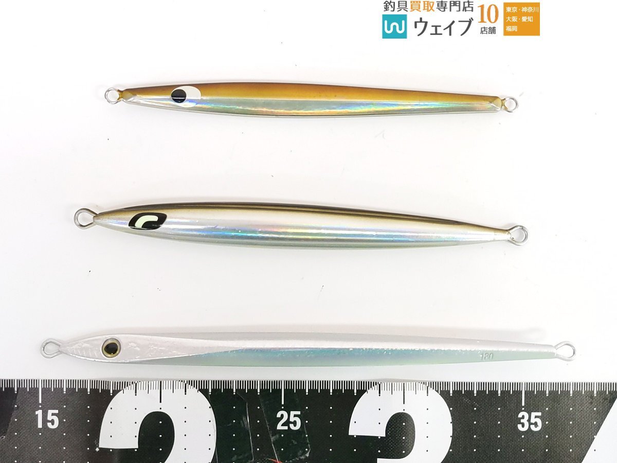 ブルーブルー スピンビット 120g・ジャッカル バンブルズジグ 120g ・ダイワ ソルティガ FKジグ 130g 等計30個中古 ジグ セットの画像2