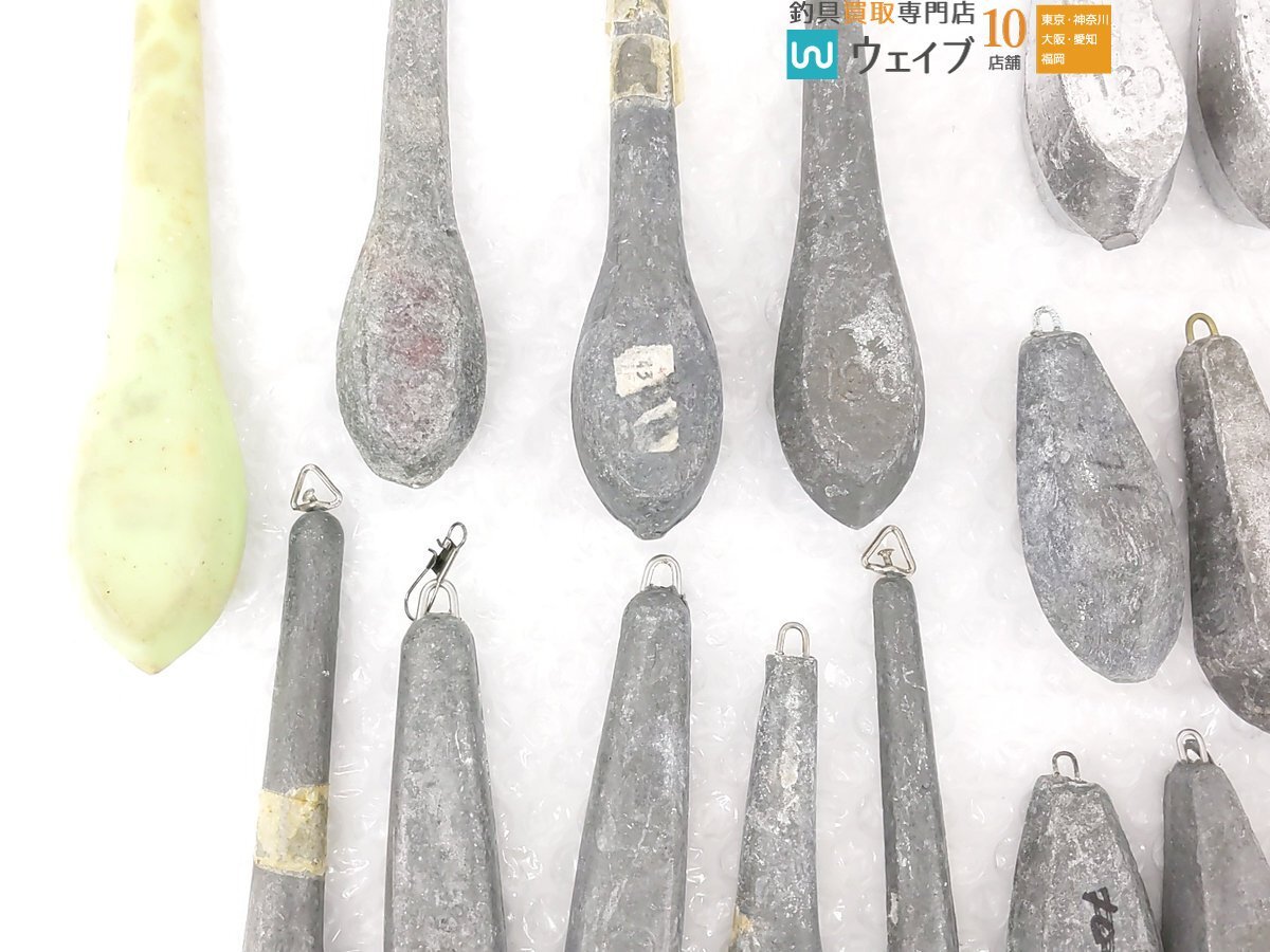 胴突オモリ 六角型オモリ 等 号数 約90～120号 総重量 約11kg セット おもり オモリ 錘の画像5