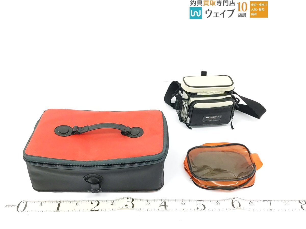  Daiwa lure Carry Ⅱ, Gold feeling belt bag,taka pouch etc. total 24 point fishing supplies set junk 
