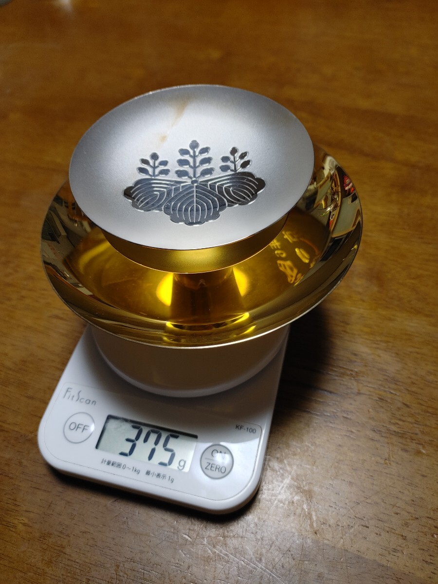 ☆ 純銀 SILVER☆ 銀杯 銀盃☆3点☆全て刻印あり☆総重量約375グラム☆ 造幣局製 酒器 シルバー 銀製品の画像1