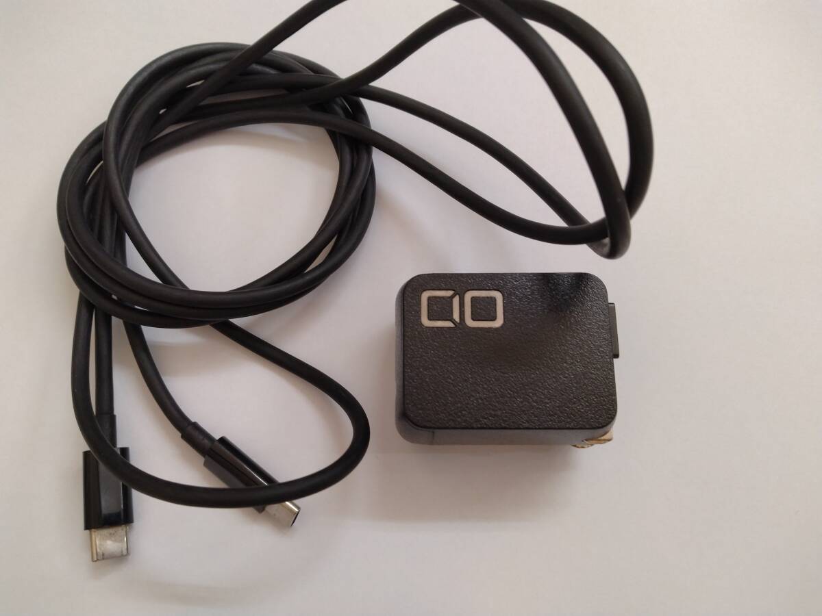 ■CIO（シーアイオー）NovaPort DUO 45W USB-C 2ポート GaN USB PD 充電器 ACアダプタ CIO-G45W2C 社外 USB Type-C to Cケーブル付き C　_画像1
