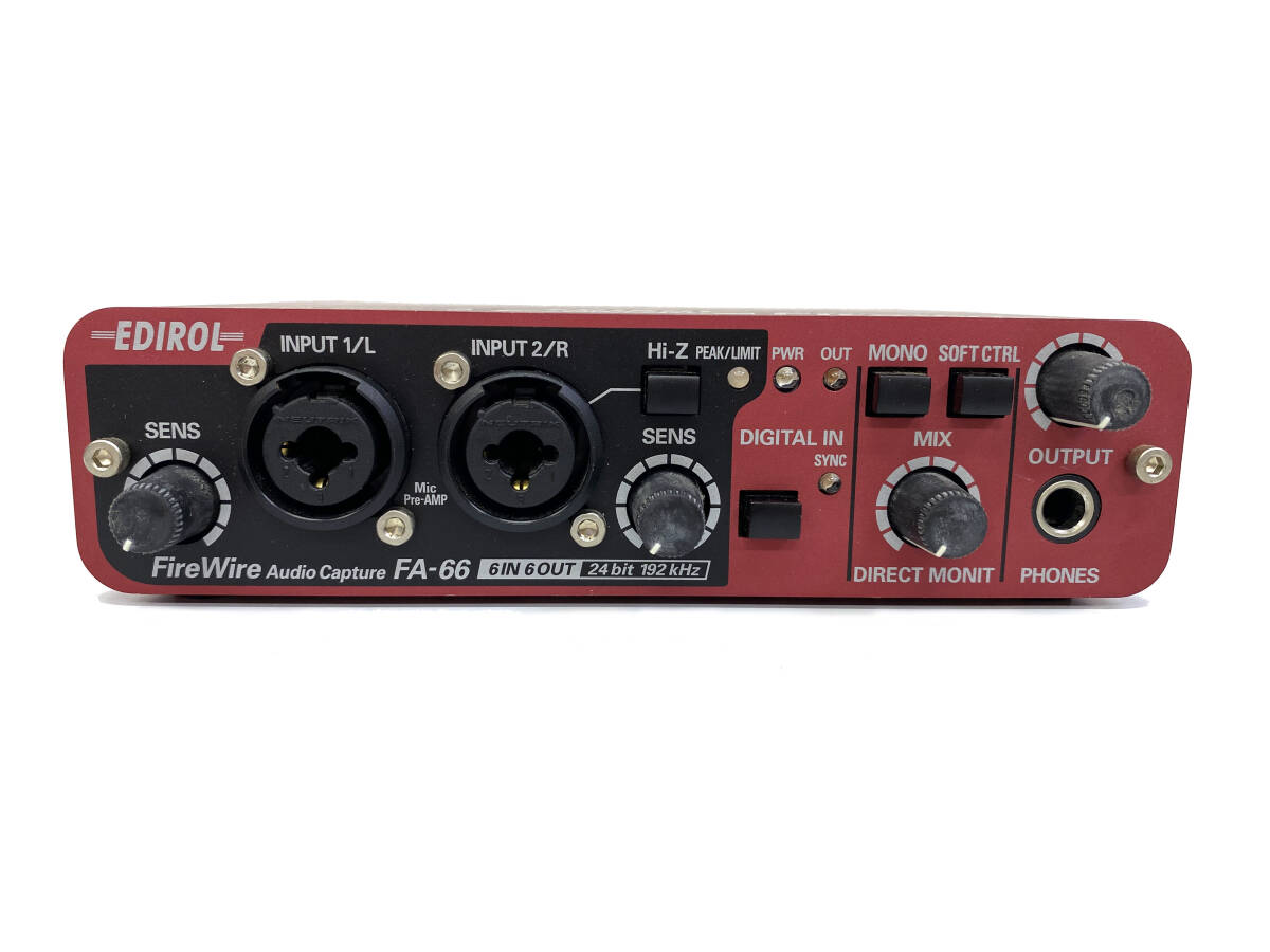 動作品 Roland Edirol ローランド FA-66 オーディオインターフェース firewire IEEE1394 (audient rme focusrite presonus steinberg MOTU_画像1