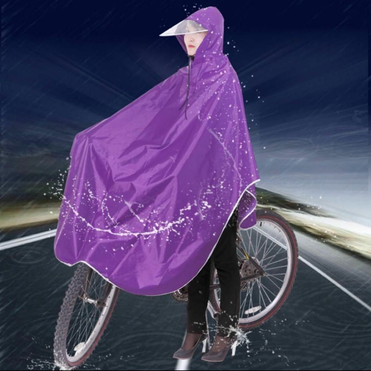  плащ Kappa непромокаемая одежда пончо все тело покрытие велосипед для мужчин и женщин дождь темно-синий темно-синий цвет плащ корзина покрытие ходить на работу посещение школы 