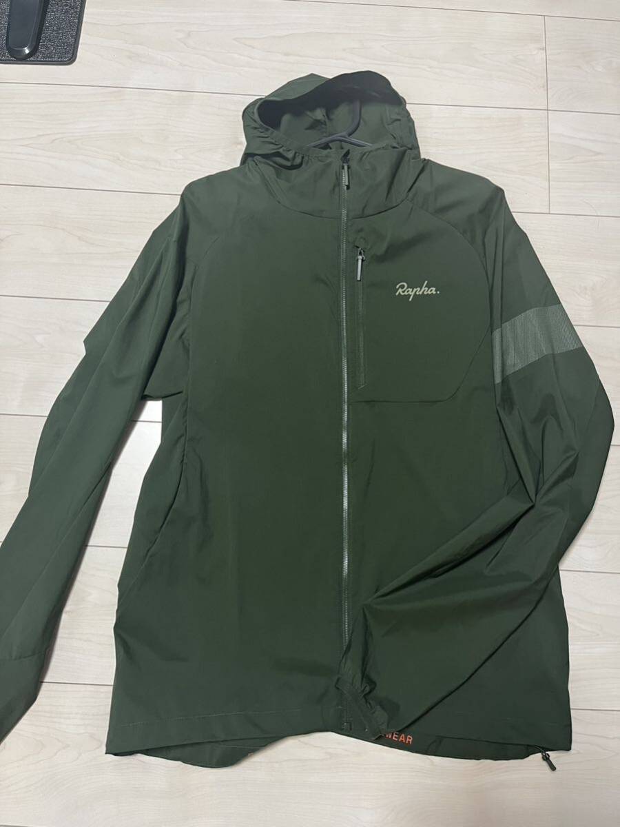 試着のみ超美品 Rapha メンズ ライトウェイト トレイル ジャケット Mサイズ Deep Olive Green/Olive Greenの画像1