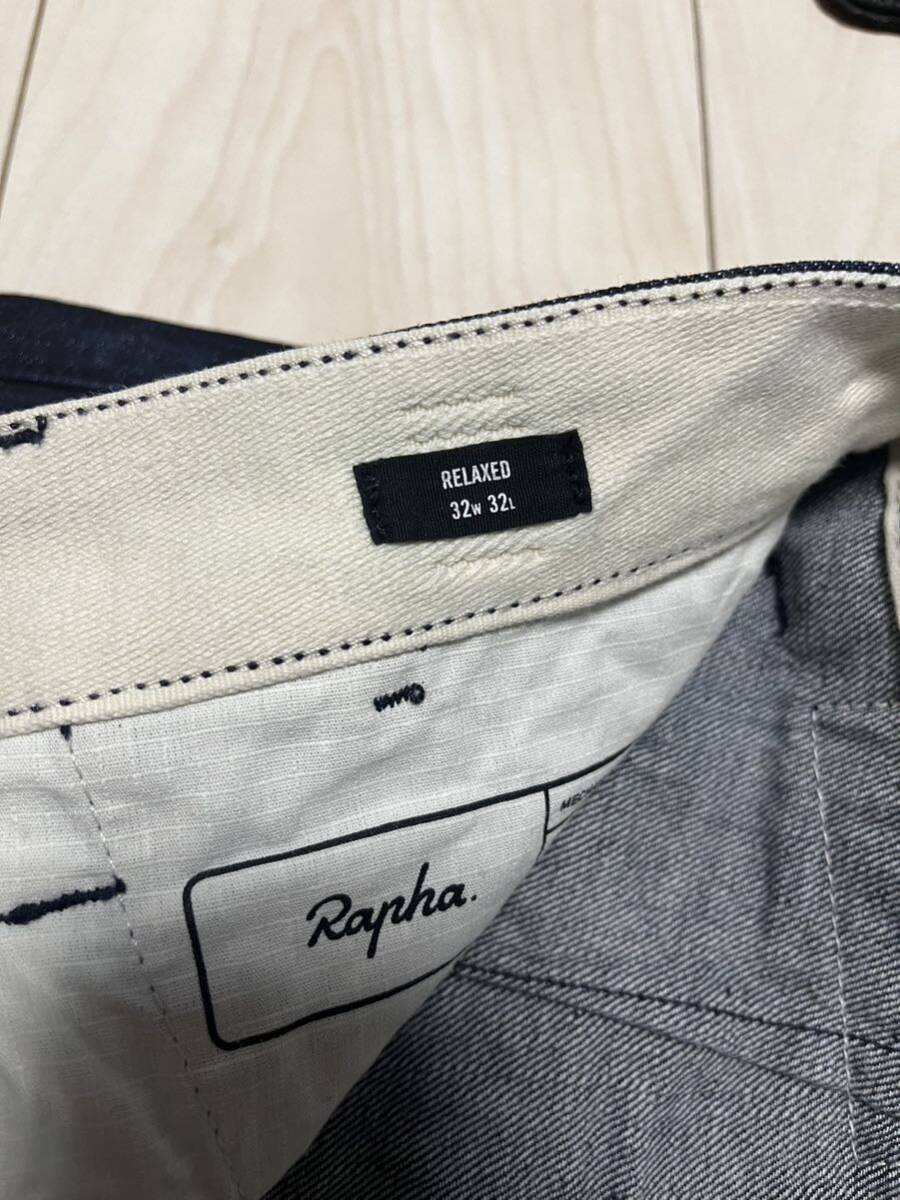 美品 Rapha ラファ テクニカトラウザー デニムパンツ ネイビー W32×L32の画像4