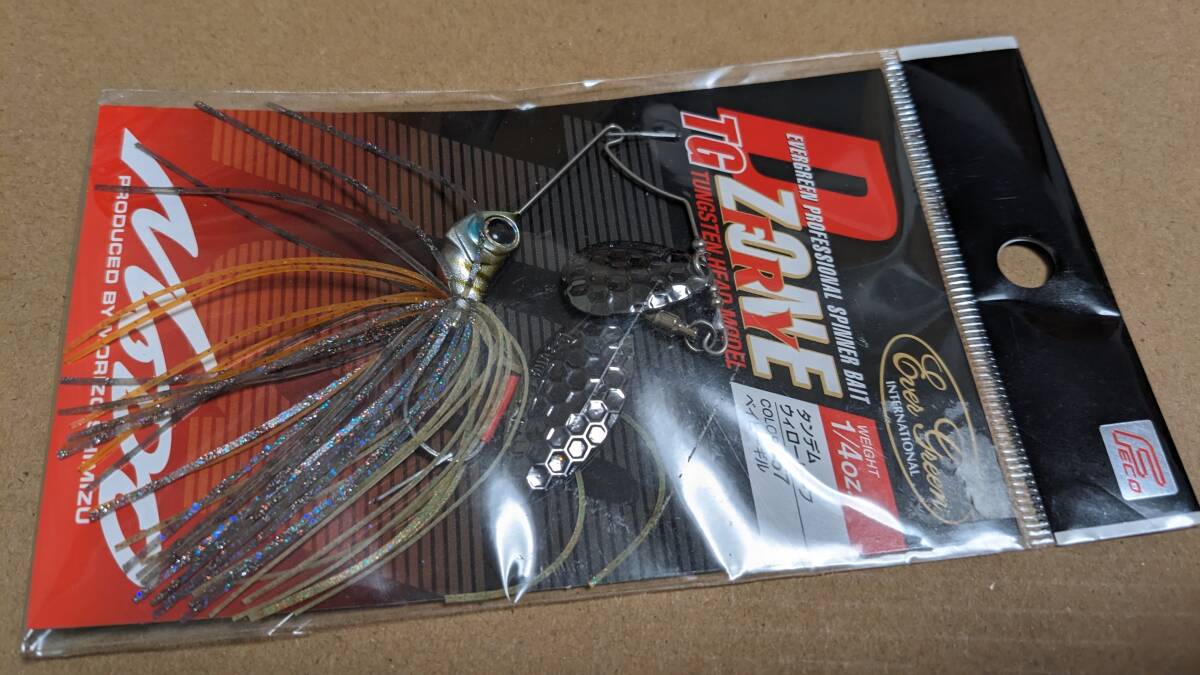 　エバーグリーン EverGreen　Dゾーン フライ　D ZONE FLY TG　1/4oz TW タンデムウィロー　タングステンヘッド　ベイビーギル　_画像2