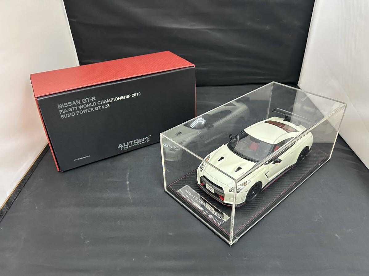 【TOMYTEC/トミーテック】日産 Nissan GT-R Nismo R35 パールホワイト AvanStyle 1/18 長期保管 現状品の画像1