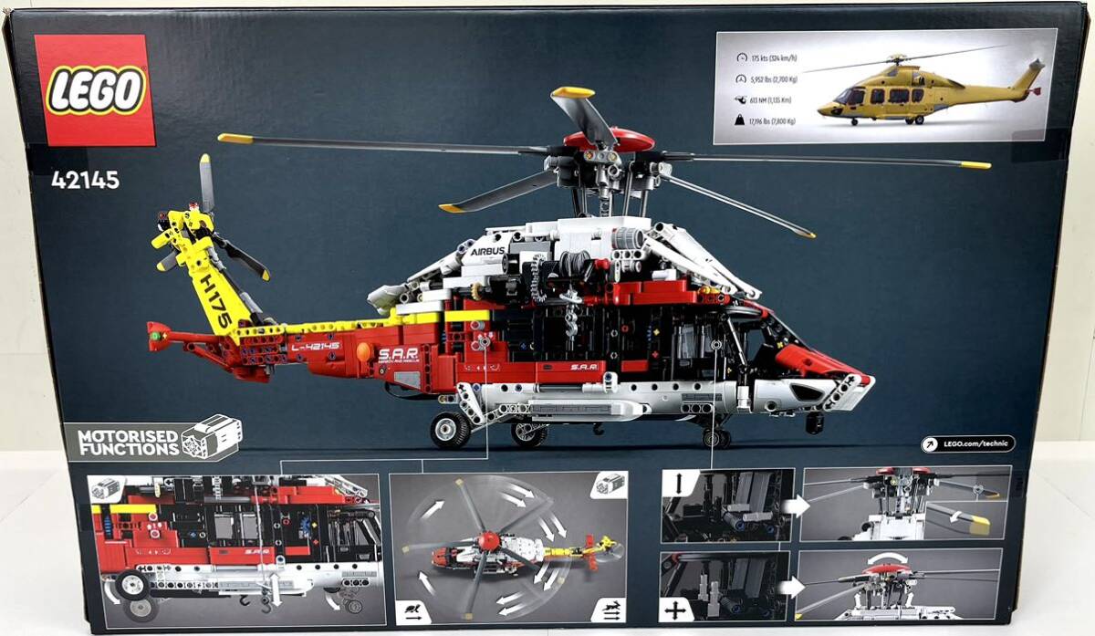 新品未開封 レゴ LEGO テクニック エアバス H175 レスキューヘリコプター 42145の画像5