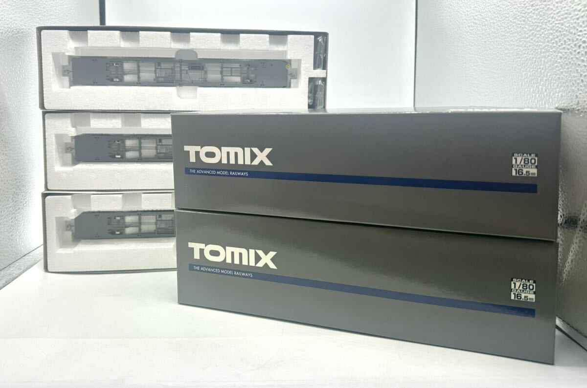 【新品未使用】 TOMIX トミックス HO-714 JR貨車 コキ107形（コンテナなし）５個セットの画像1