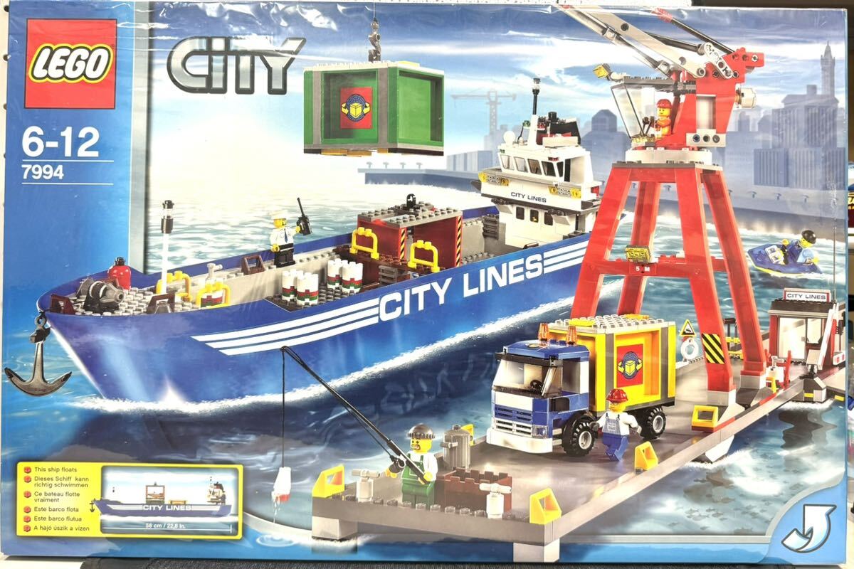 【未開封品】レゴ/LEGO シティ レスキュー隊 レゴ(LEGO)シティの港 7994の画像1