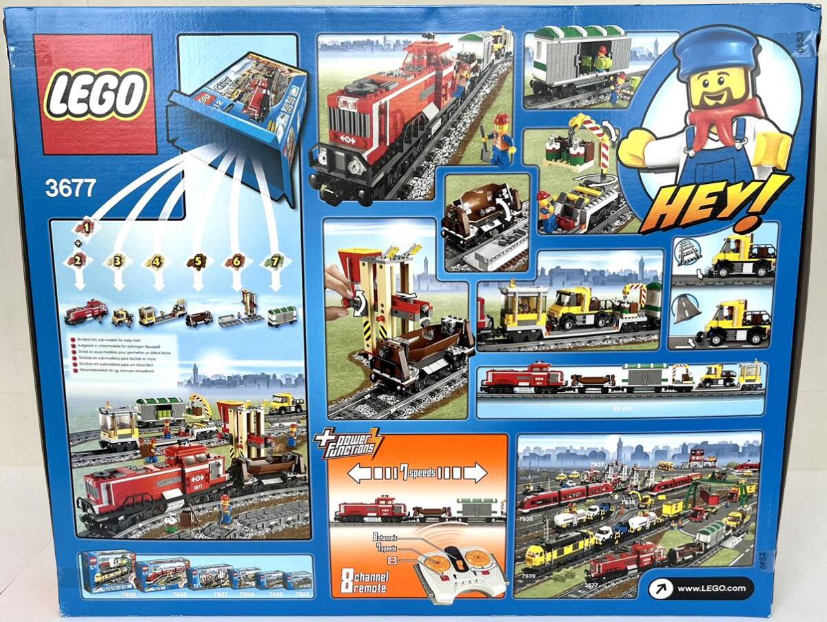 新品未開封 LEGO 3677 CITY Red Cargo Train シティ レッド・カーゴトレインの画像6