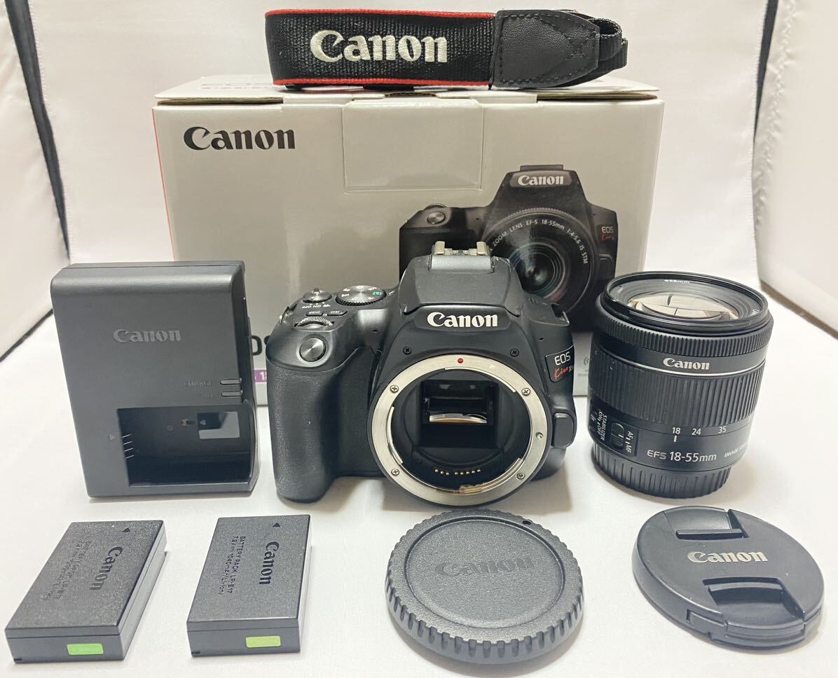 ワンオーナー■美品■CANON・キヤノン EOS Kiss X10 EF-S18-55 IS STM レンズキット ブラック 予備バッテリー付き！の画像1