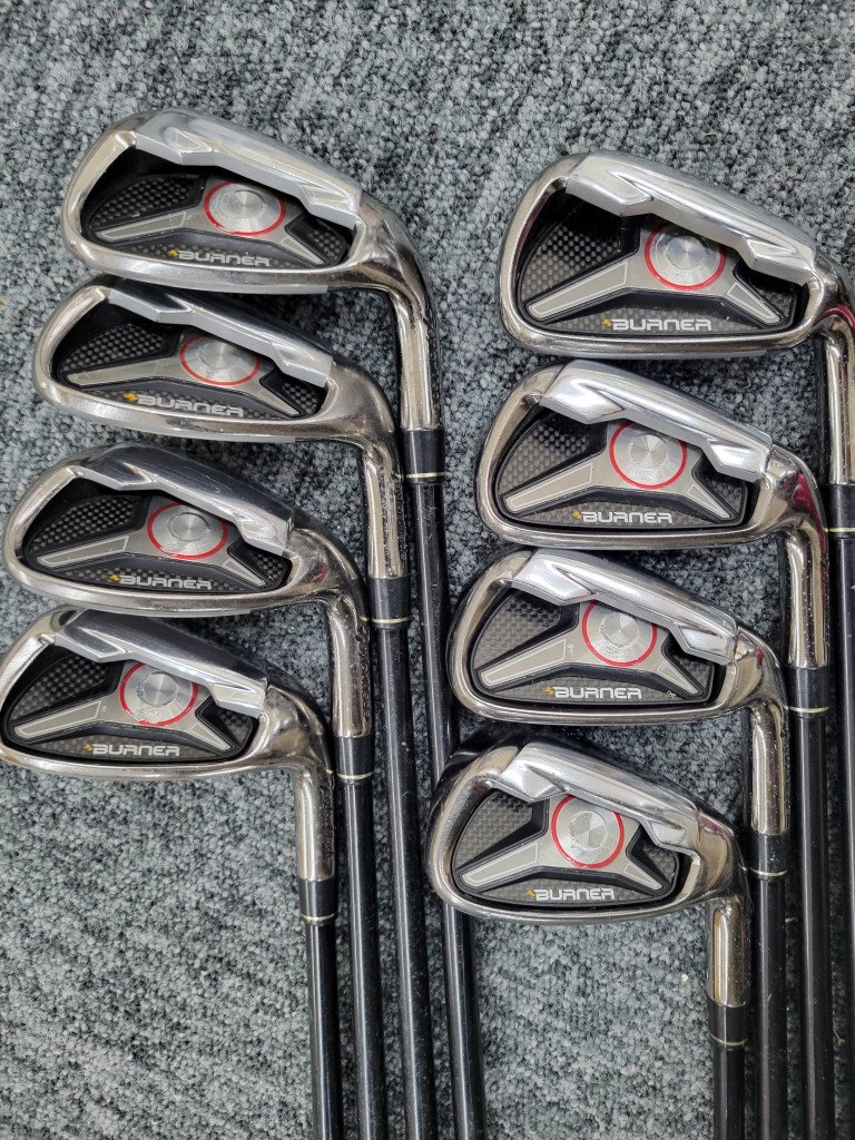 125306。Taylormade テイラーメイド BURNER アイアン 5-9.A.P.S 8本 REAX フレックスSの画像1