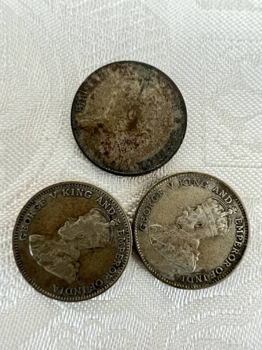 【家族私物】銀貨 英国領香港10セント銀貨14枚おまとめ。1800年代、1900年代初頭、190-20年代のもの。の画像7