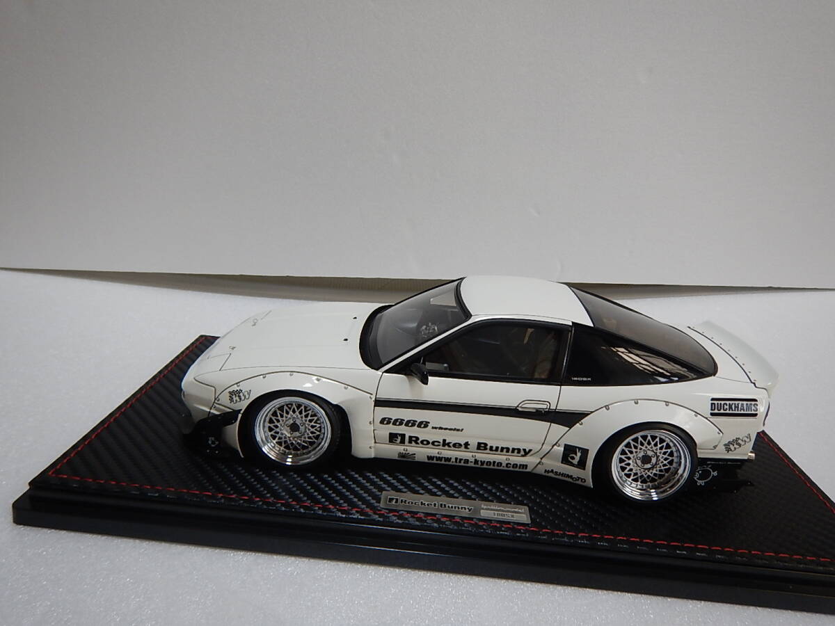 1/18 ignition model Rocket Bunny 180SX white 1109  メーカー完売絶版の画像2