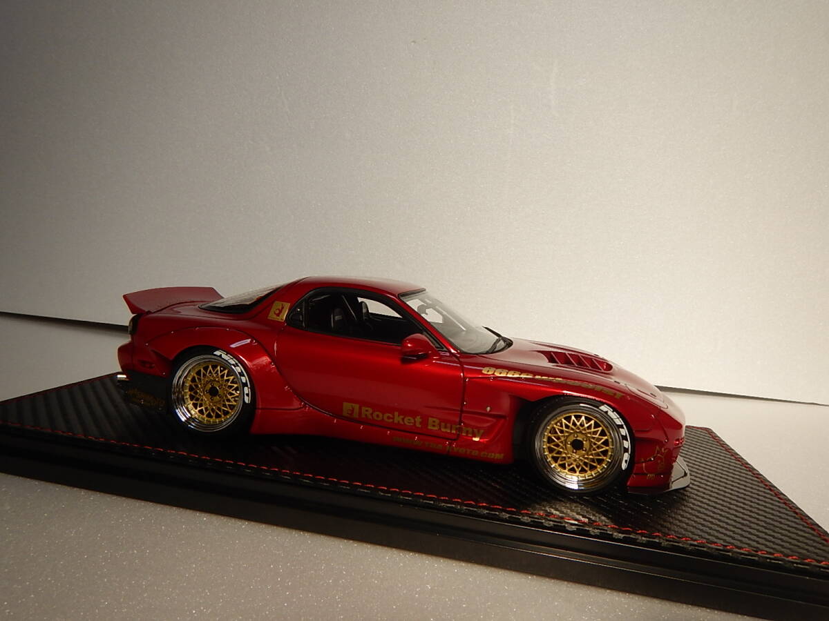 1/18 ignition model Rocket Bunny RX-7(FD3S) Red metallic 1035の画像3