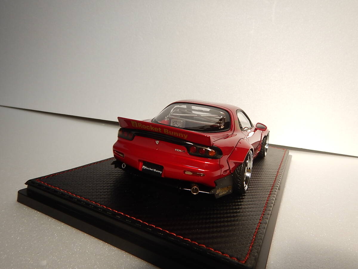 1/18 ignition model Rocket Bunny RX-7(FD3S) Red metallic 1035の画像4